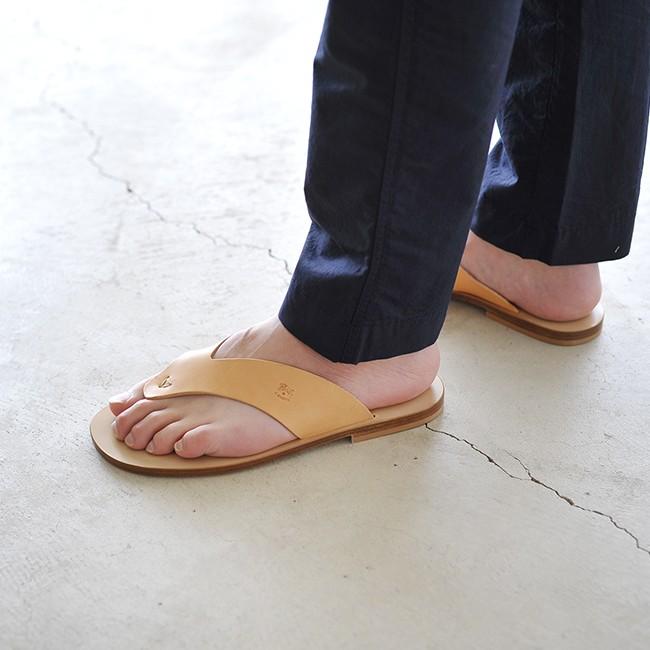 イルビゾンテ IL BISONTE レザー トングサンダル 54182-3-04261 送料