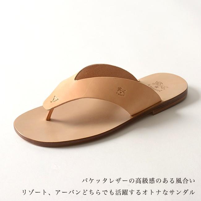 クラシッククラシックイルビゾンテ IL BISONTE レザー トングサンダル