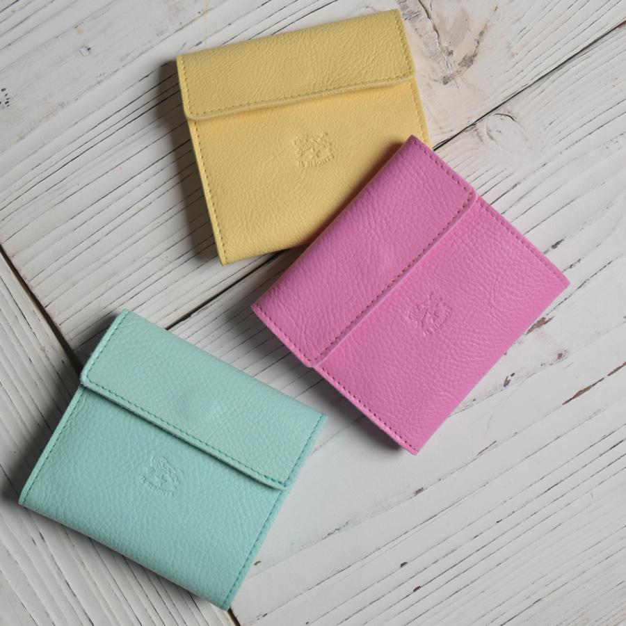 独特な 送料無料 ウォレット コンパクト 二つ折り財布 シーズンカラー Bisonte Il イルビゾンテ レディース 22春夏 二つ折り財布 Color Bubble Gum Col 72 Popshap Com