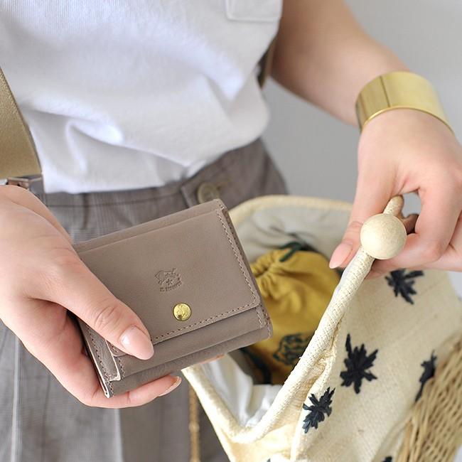 イルビゾンテ IL BISONTE 三つ折り レザー コンパクト ウォレット 財布