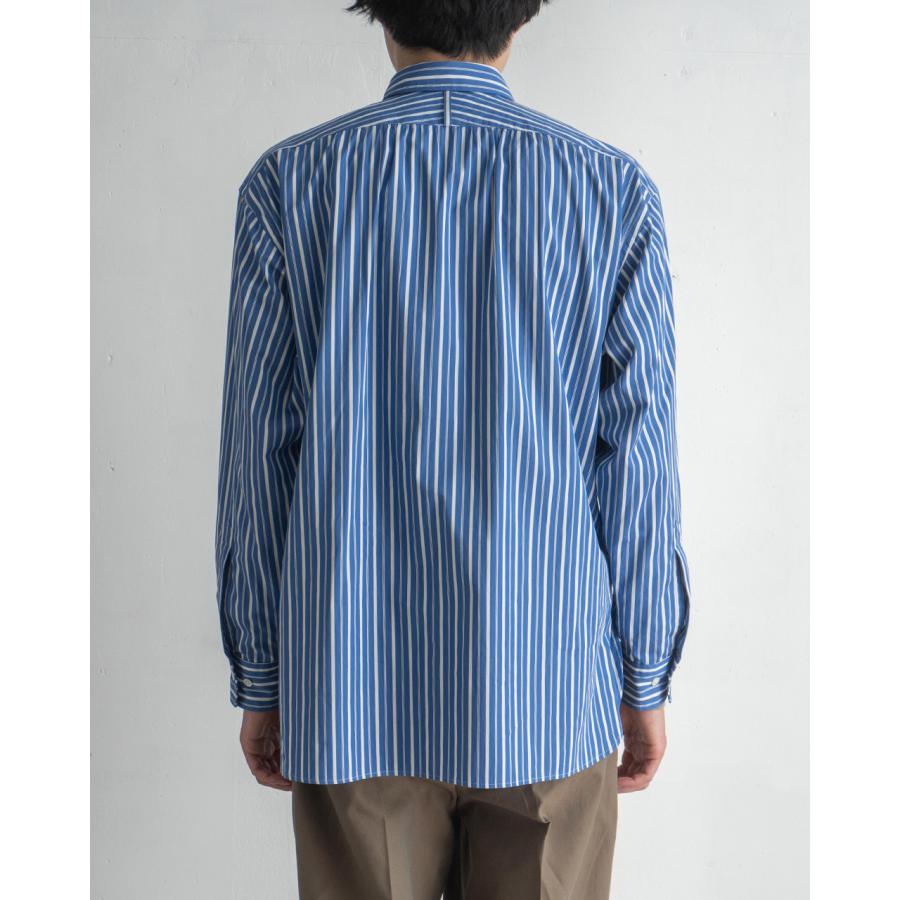 インチ intch. オフィサーシャツ メンズ 2025春夏 ボーダーシャツ