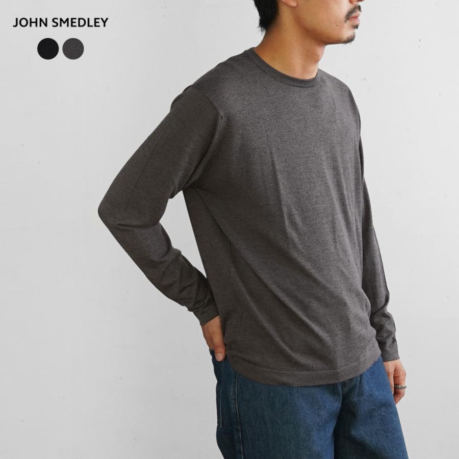 ジョンスメドレー JOHN SMEDLEY メンズ 長袖 30G クルーネック ニット WOOL EMMETT 全3色各3サイズ