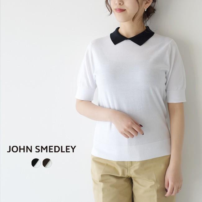 超人気 新品 ジョンスメドレー レディース半袖クレリックポロニット ニット セーター Www Qiraatafrican Com