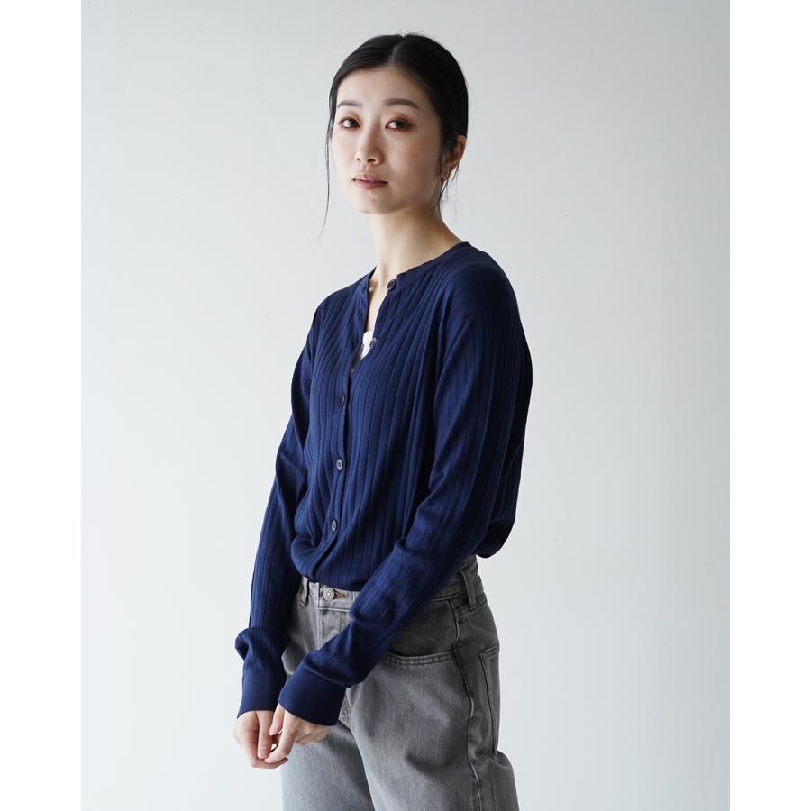 JOHN SMEDLY 長袖テッピングクルーネックカーディガン JOHN SMEDLEY 並行輸入 ジョンスメドレー クルーネック