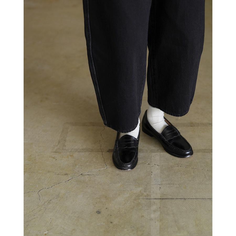 ジョイスアディッド JOICEADDED ラウンド ワイド デニム トラウザー