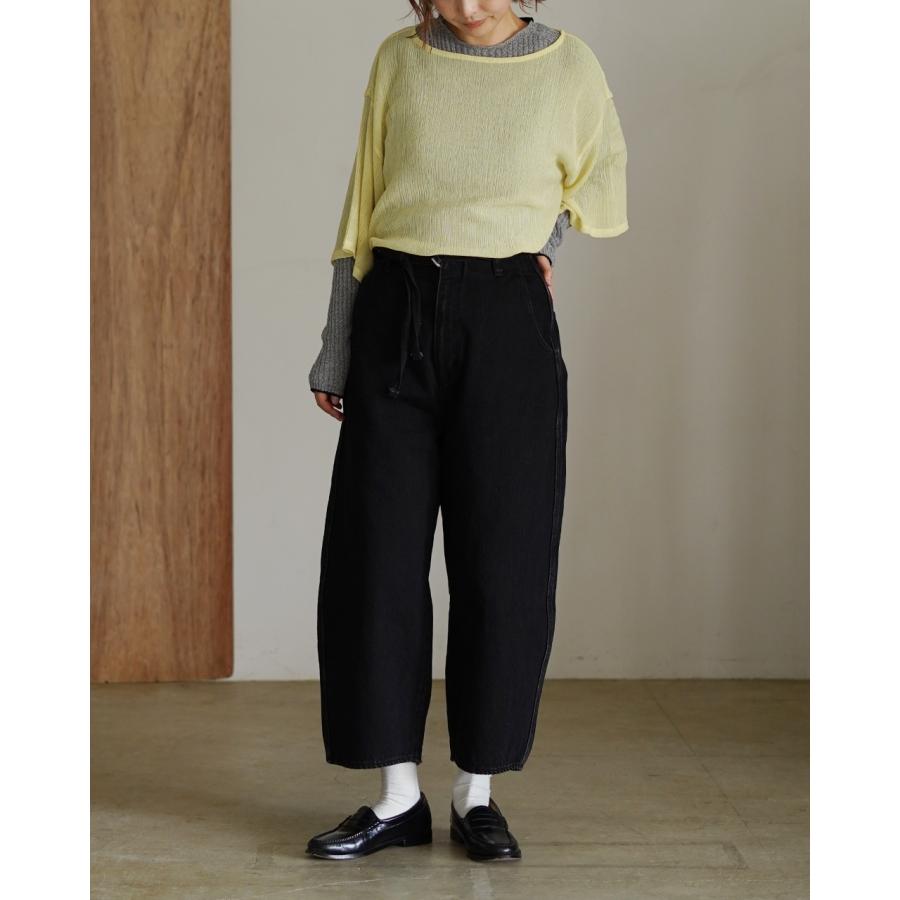 ジョイスアディッド ラウンド ワイド デニム トラウザー 1 Indigo JÖICEADDED【Crouka別注色】ジョイスアディッド ラウンド ワイド