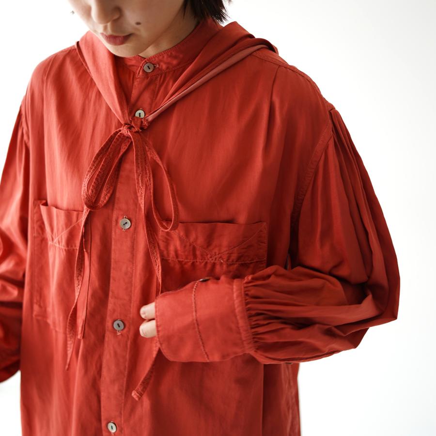 ジョイスアディッド JOICEADDED ウォッシュド サテン シャツ WASHED 