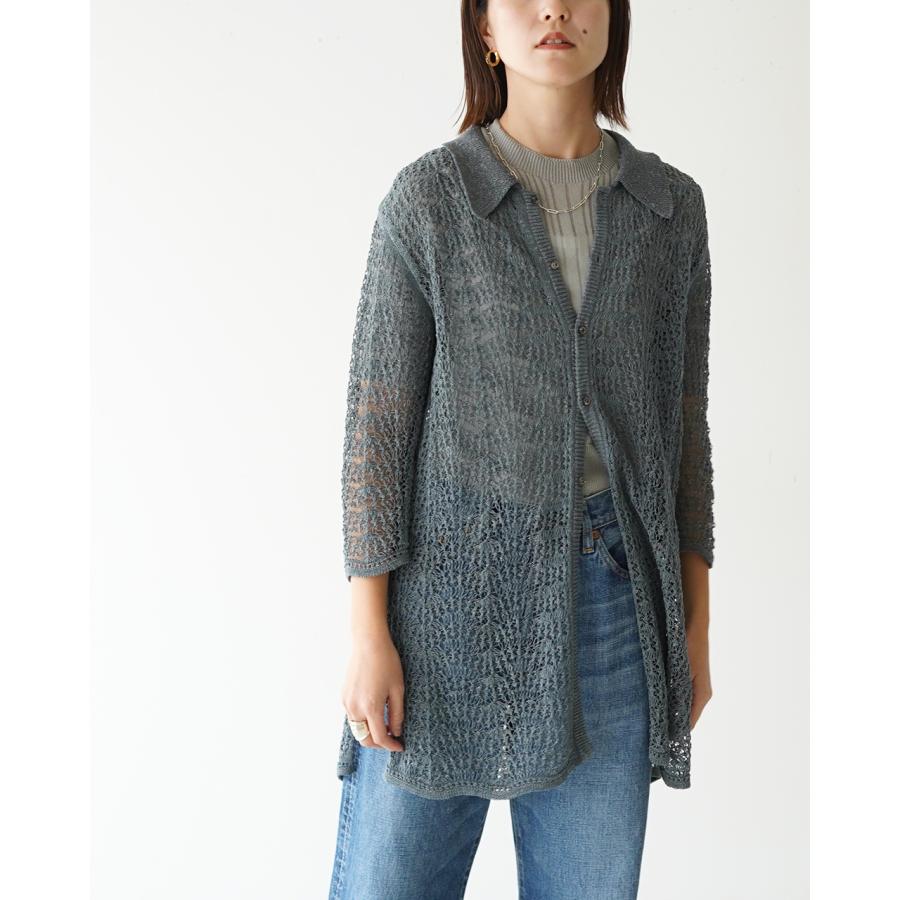 ジョイスアディッド JOICEADDED レース ニッティドシャツ Lace Knitted 