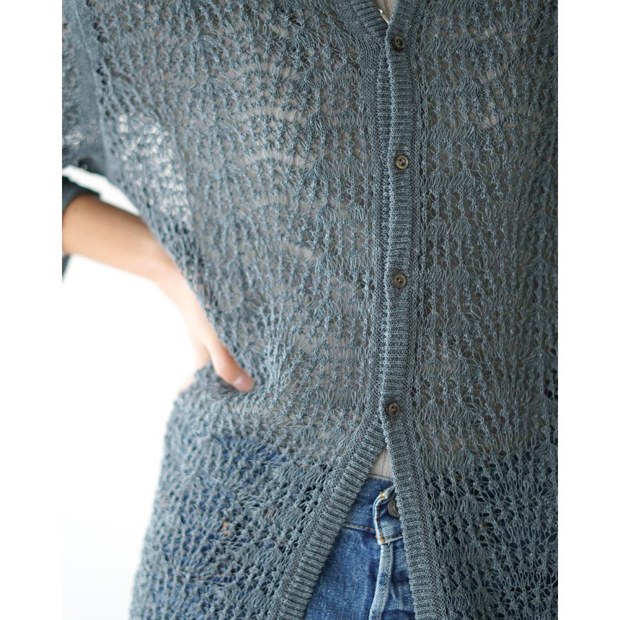 ジョイスアディッド JOICEADDED レース ニッティドシャツ Lace Knitted 