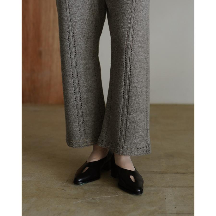 ジョイスアディッド JOICEADDED トライアングル柄 ニットパンツ