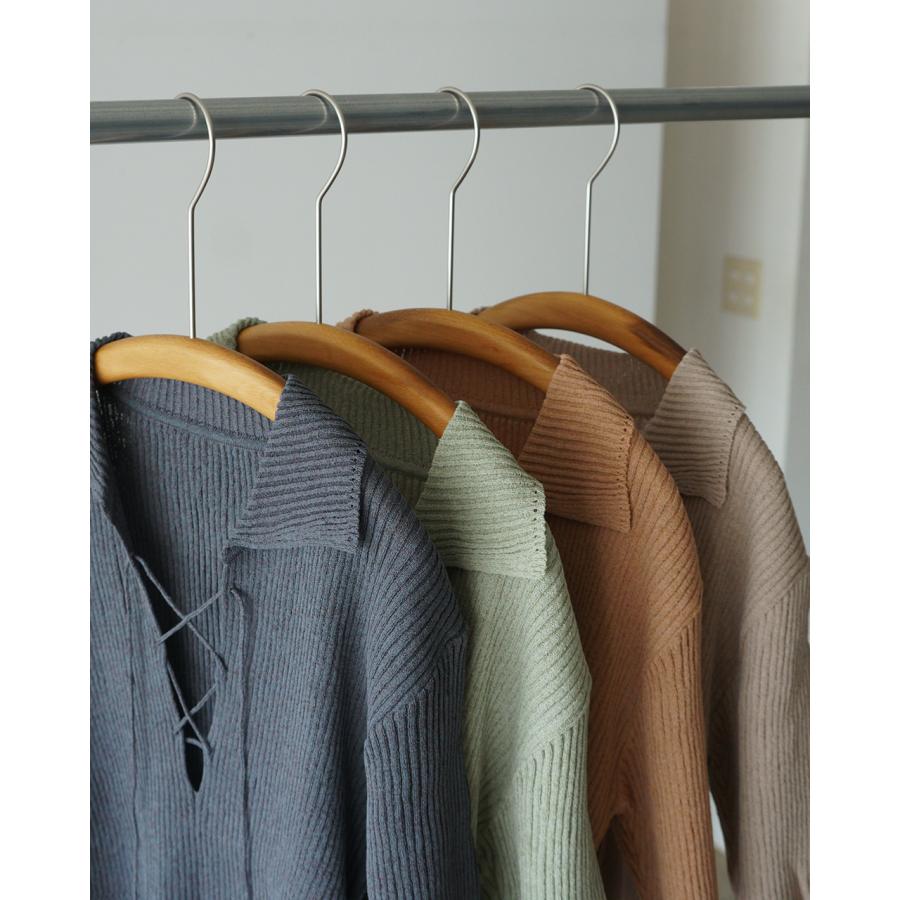 ジョイスアディッド JOICEADDED サトル アクセント ニットポロ レディース Subtle Accent Knit Polo J261KN05の画像