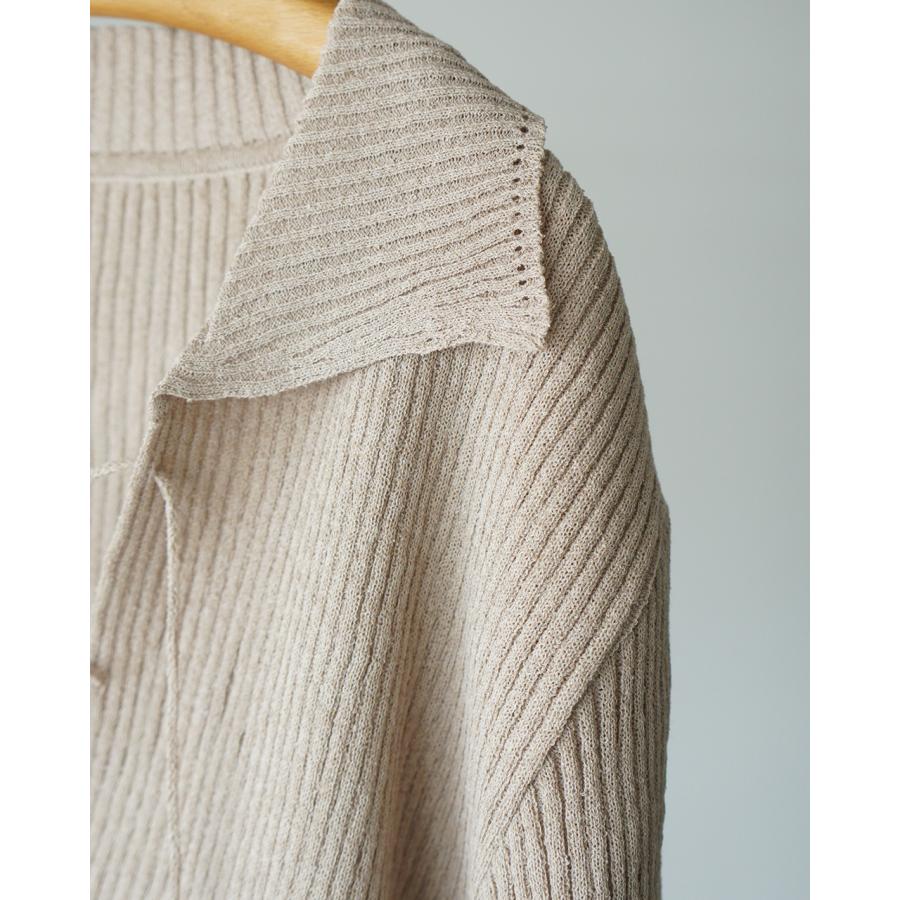 ジョイスアディッド JOICEADDED サトル アクセント ニットポロ レディース Subtle Accent Knit Polo J261KN05の画像