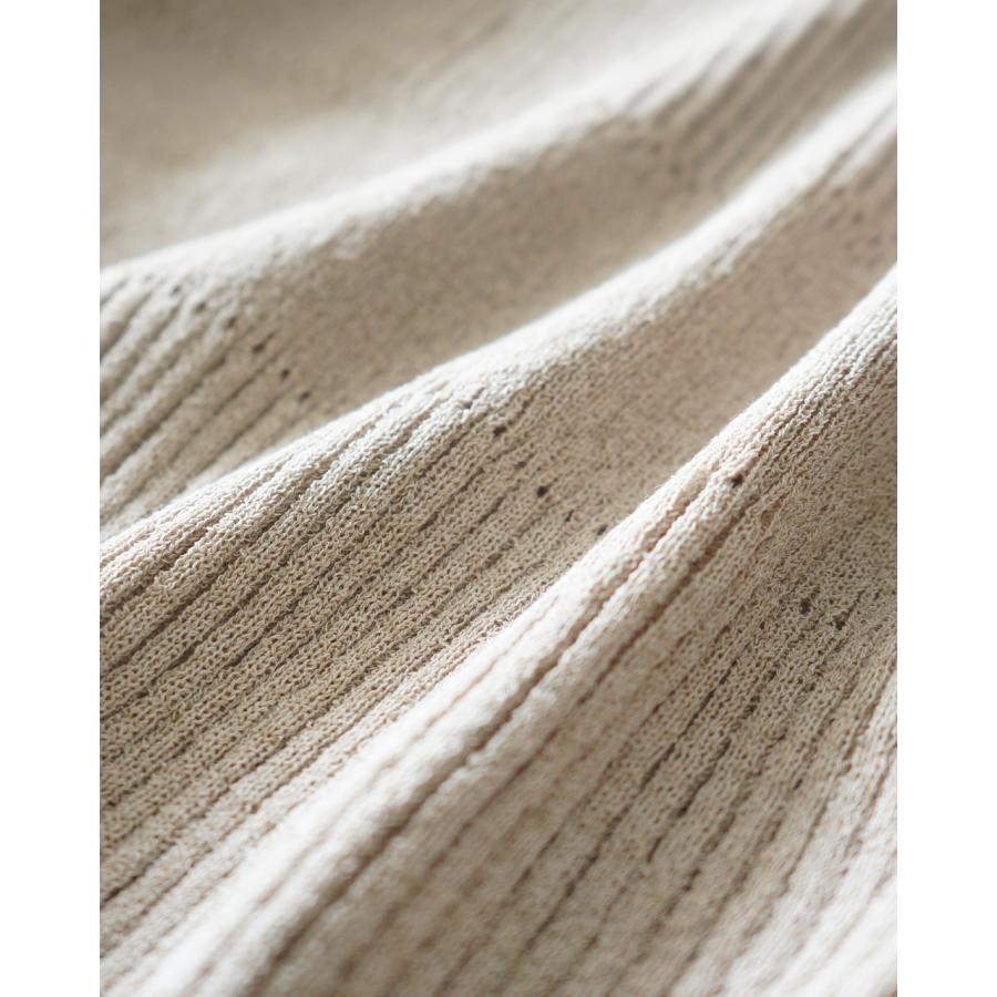 ジョイスアディッド JOICEADDED サトル アクセント ニットポロ レディース Subtle Accent Knit Polo J261KN05の画像
