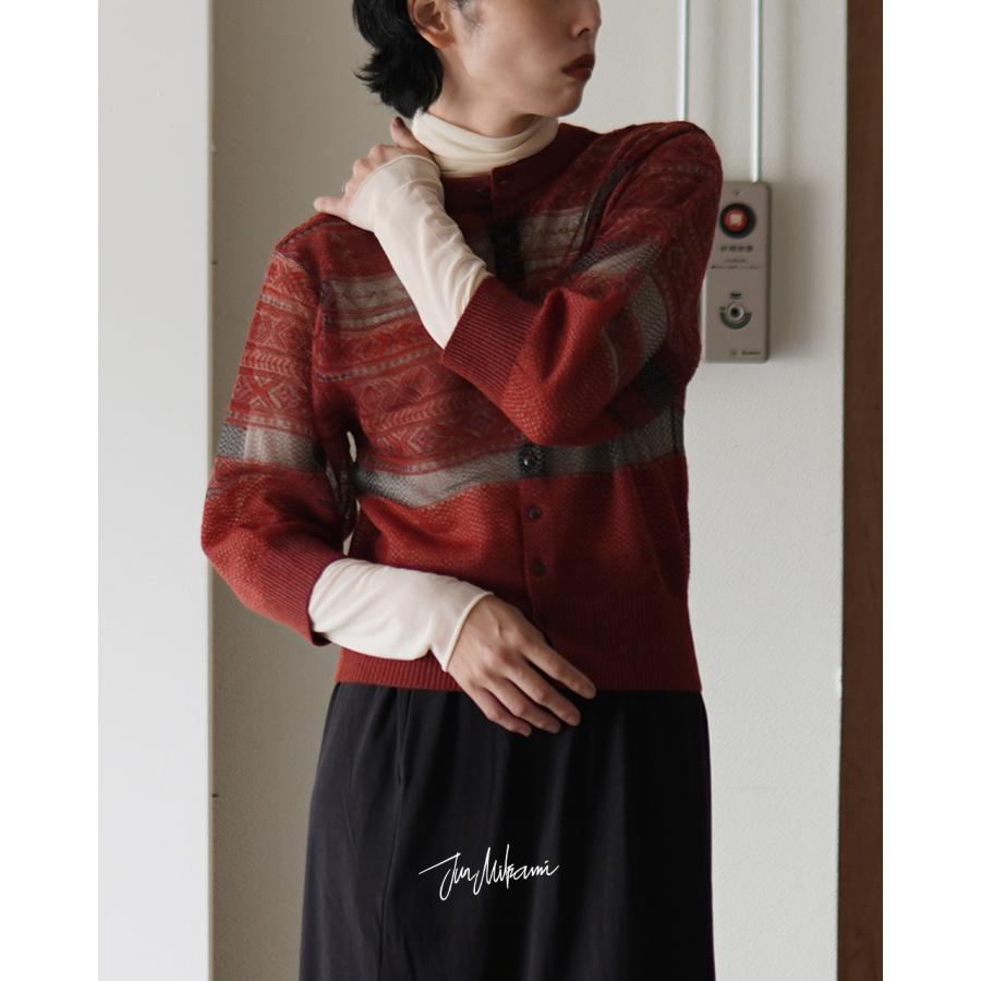 SALE！ジュンミカミ JUN MIKAMI カーディガン フェアアイルCD 25AW-15