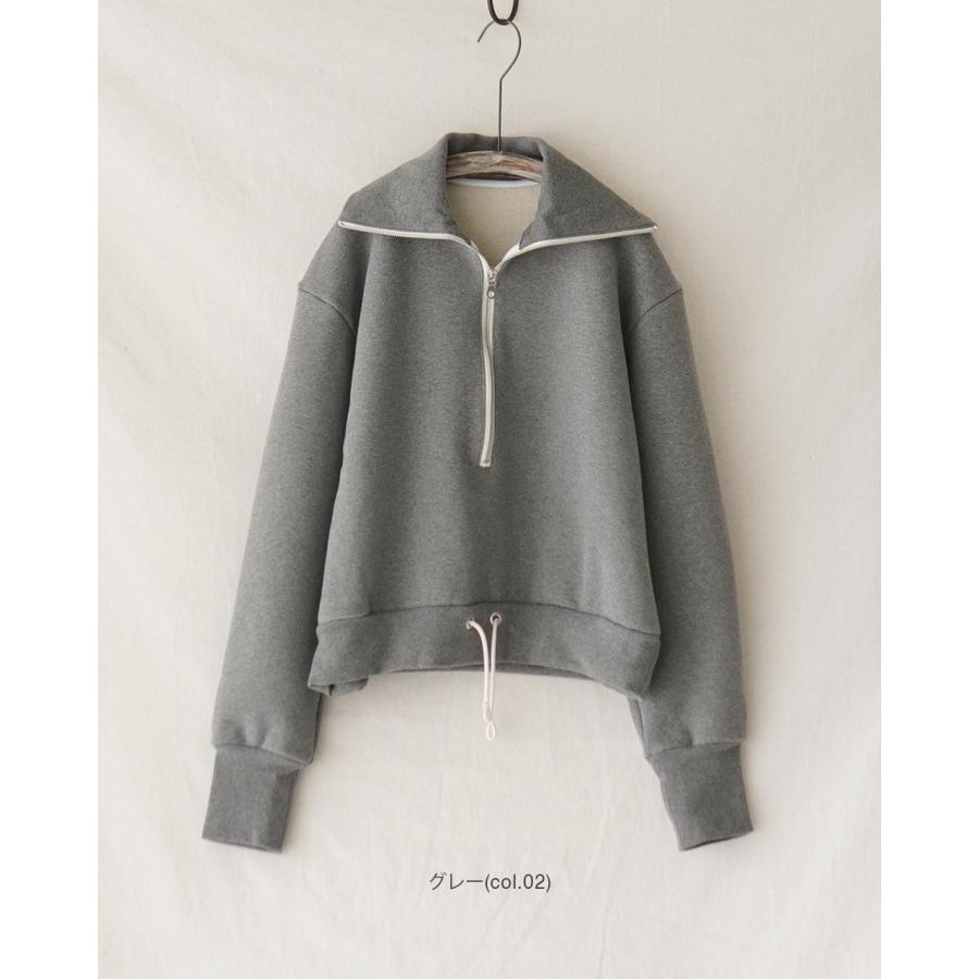 ジュンミカミ JUN MIKAMI ハーフジップ プルオーバー JM-25AW-28-S