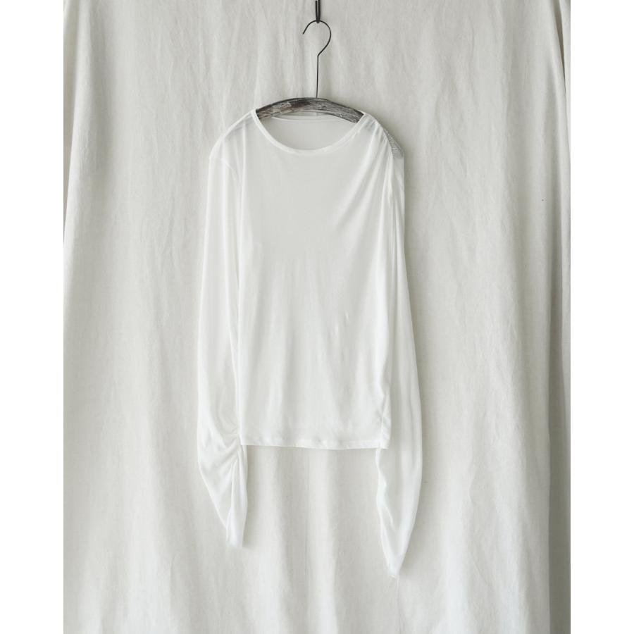 カットソー(長袖/七分) jun mikami MILANO RIB LONG SLEEVE JUN MIKAMI｜ドレープ 長袖 カットソー ドレープL/S クルーネック