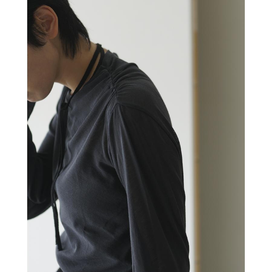 JUN MIKAMI SALE！ジュンミカミ カットソー シアー ドレープ 長袖