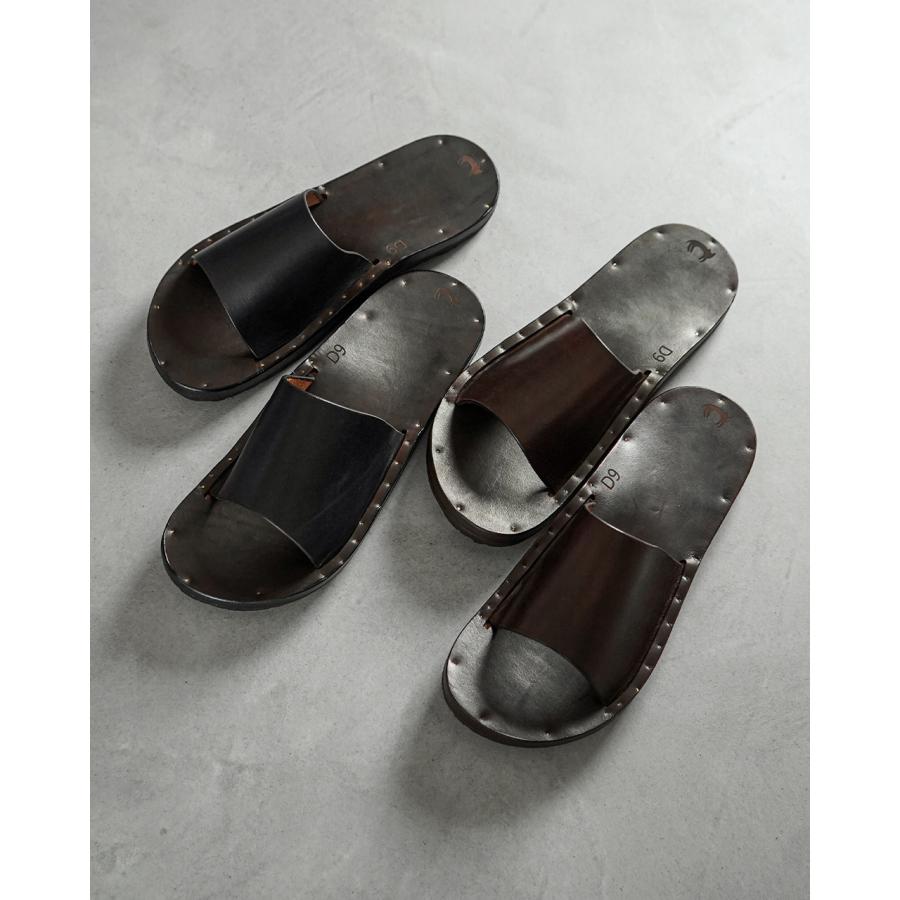 ユッタニューマン JUTTA NEUMANN SIMONE レザースライドサンダル (ラウンド) メンズ シモーネ 本革 フラットサンダル JND03-01-009 JND03-01-200 cpn10 | JUTTA NEUMANN | 01