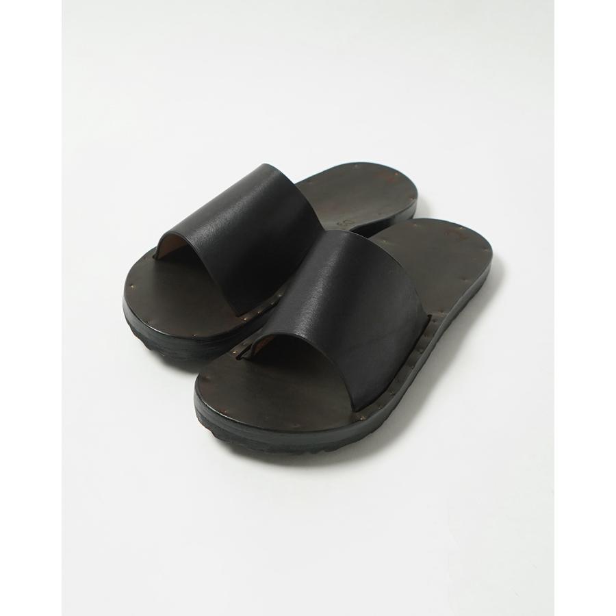 ユッタニューマン JUTTA NEUMANN SIMONE レザースライドサンダル (ラウンド) メンズ シモーネ 本革 フラットサンダル JND03-01-009 JND03-01-200 cpn10 | JUTTA NEUMANN | 02