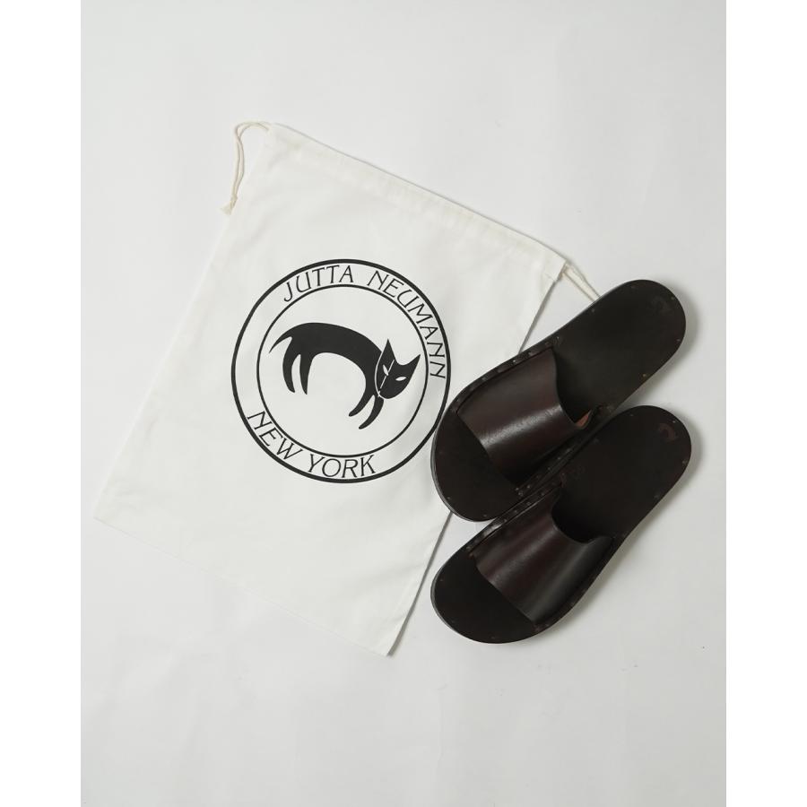 ユッタニューマン JUTTA NEUMANN SIMONE レザースライドサンダル (ラウンド) メンズ シモーネ 本革 フラットサンダル JND03-01-009 JND03-01-200 cpn10 | JUTTA NEUMANN | 08