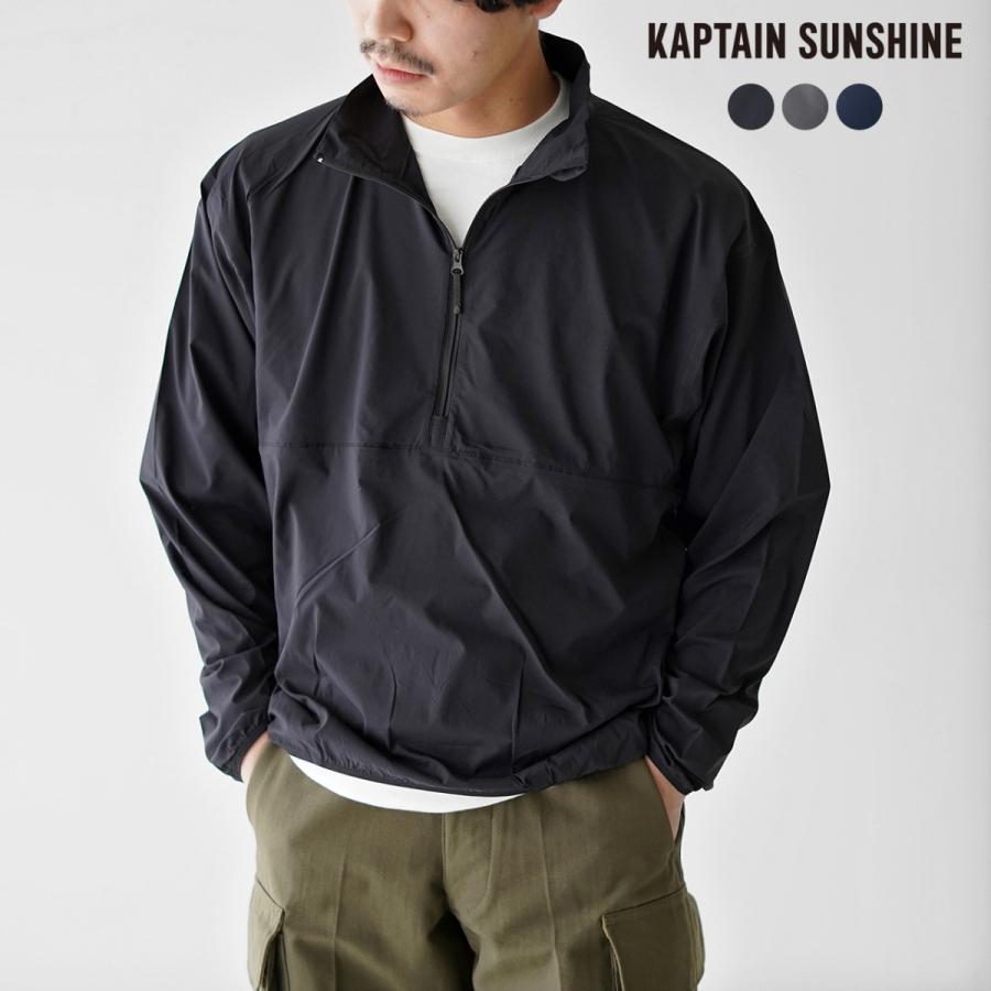 KAPTAIN SUNSHINE x Goldwin☆プルオーバーダウン黒M