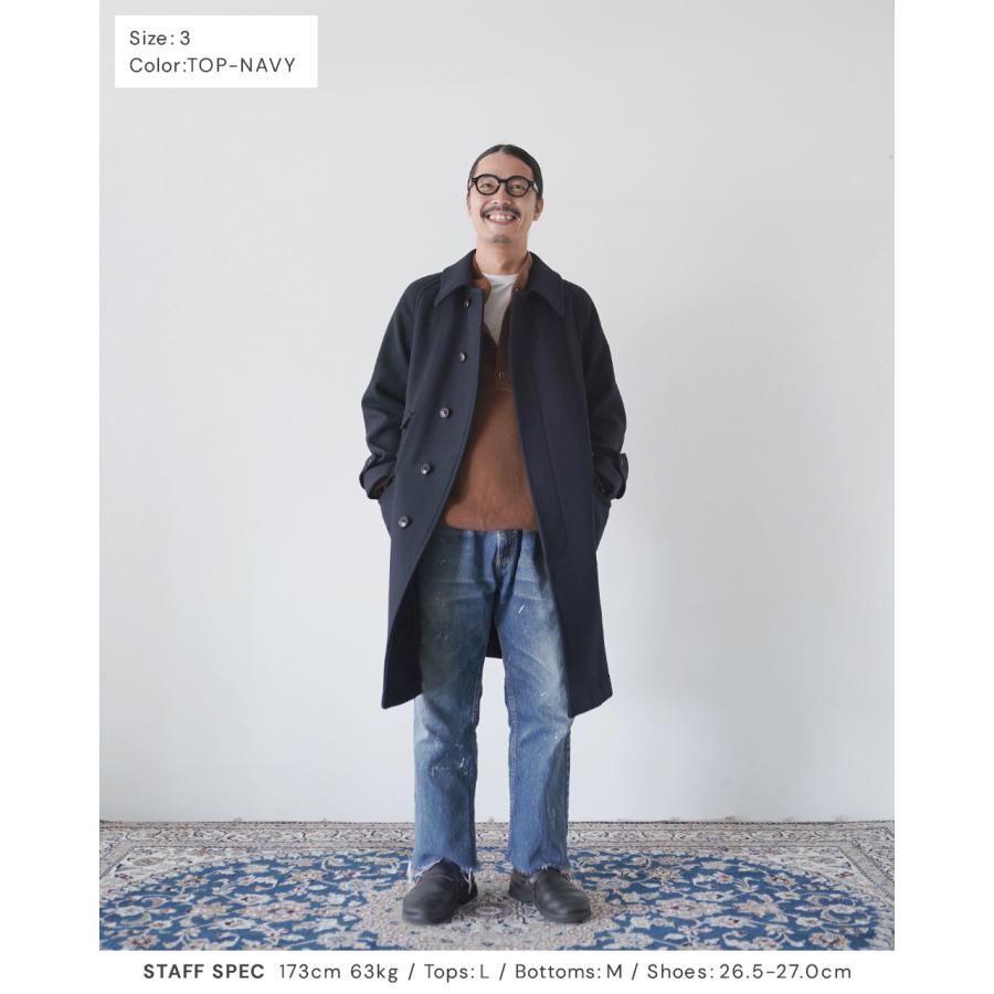 バブアー×キャプテンサンシャイン　トラベラーコートネイビー　超美品 KAPTAIN SUNSHINE (キャプテンサンシャイン) Made by Barbour Stand