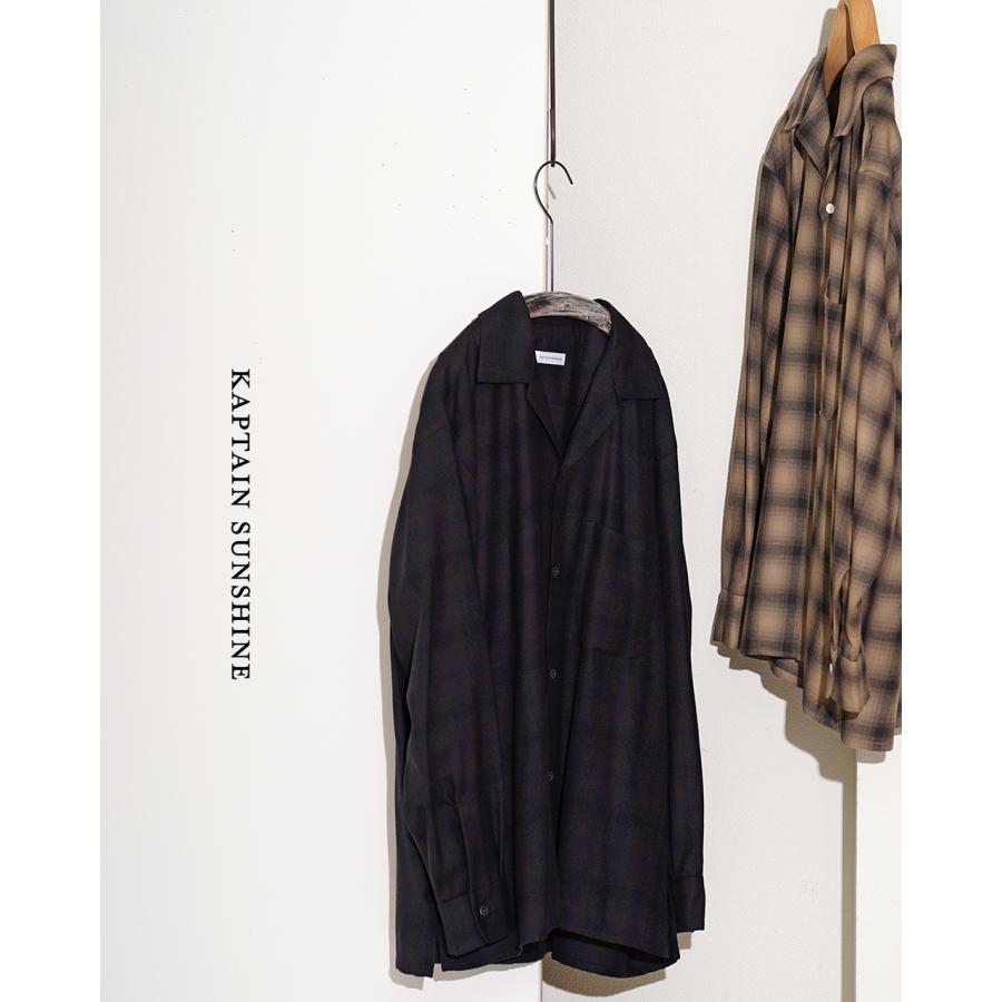 Kaptain Sunshine キャプテンサンシャイン シャツ ウール