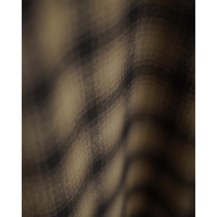 KAPTAIN SUNSHINE ウールオープンカラーシャツ Kaptain Sunshine（キャプテン サンシャイン） シャツ ウールオンブレ