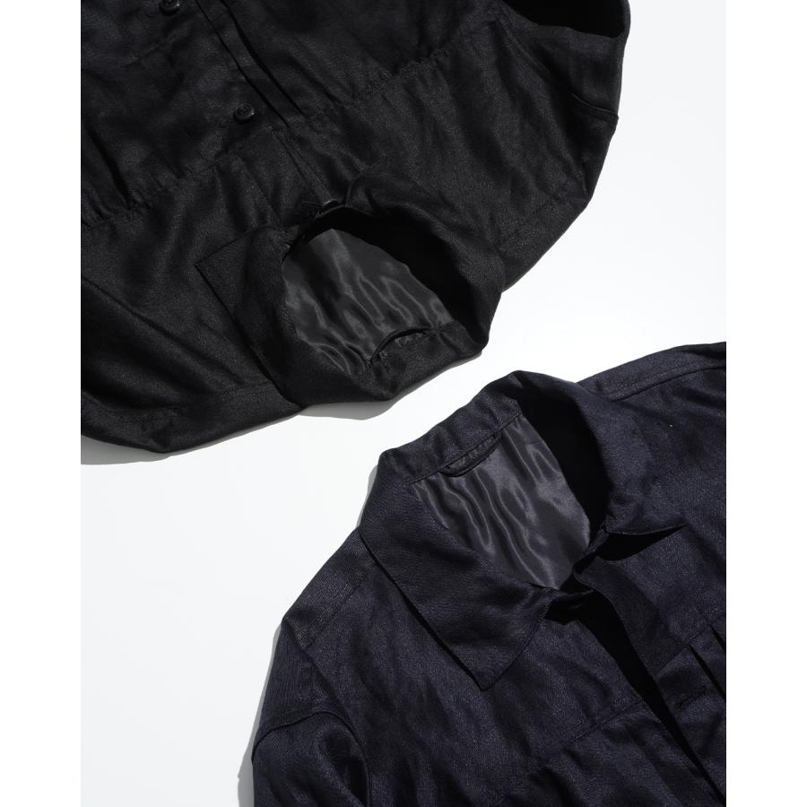 KAPTAIN SUNSHINEリネンシルクシャンブレー カバーオールジャケット Kaptain Sunshine SALE！キャプテンサンシャイン KAPTAIN