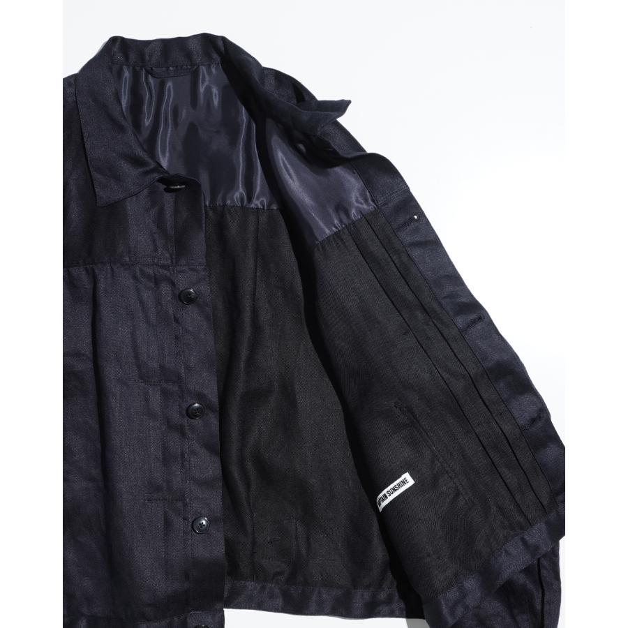 キャプテンサンシャイン　リネンジャケット 黒いリネンのジャケットが欲しい。｜takuro yamashita