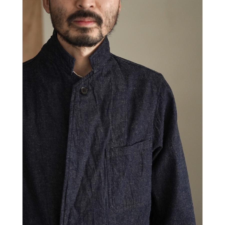 キャプテンサンシャイン KAPTAIN SUNSHINE コットンリネンデニムDBテイクイージージャケット メンズ Cotton Linen Denim DB Take Easy Jacket KS26SJK33の画像