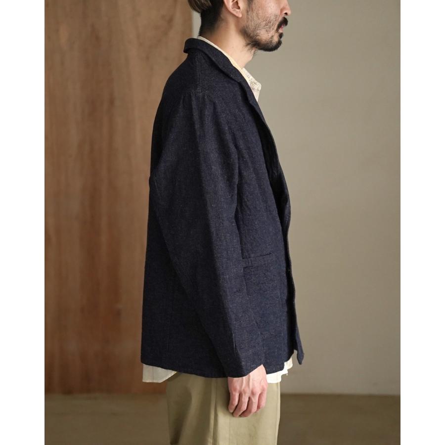 キャプテンサンシャイン KAPTAIN SUNSHINE コットンリネンデニムDBテイクイージージャケット メンズ Cotton Linen Denim DB Take Easy Jacket KS26SJK33の画像