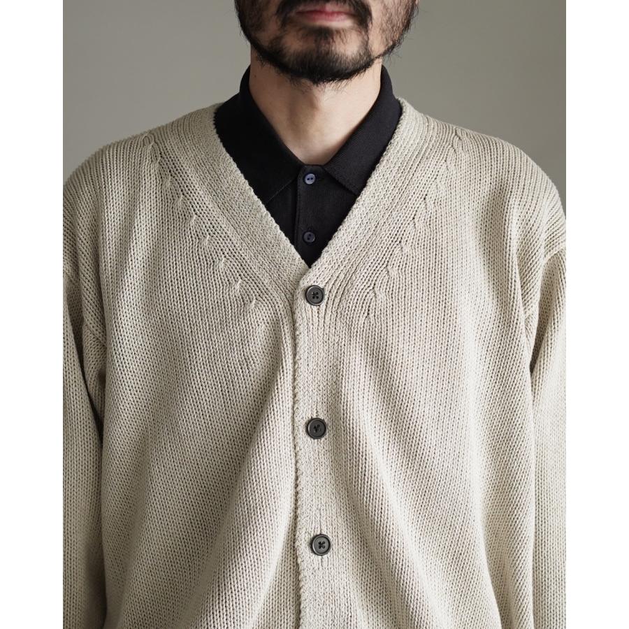キャプテンサンシャイン KAPTAIN SUNSHINE カーディガン コットン和紙ハンドフレームカーディガン メンズ Cotton Washi Hand Frame Cardigan KS26SKN01の画像