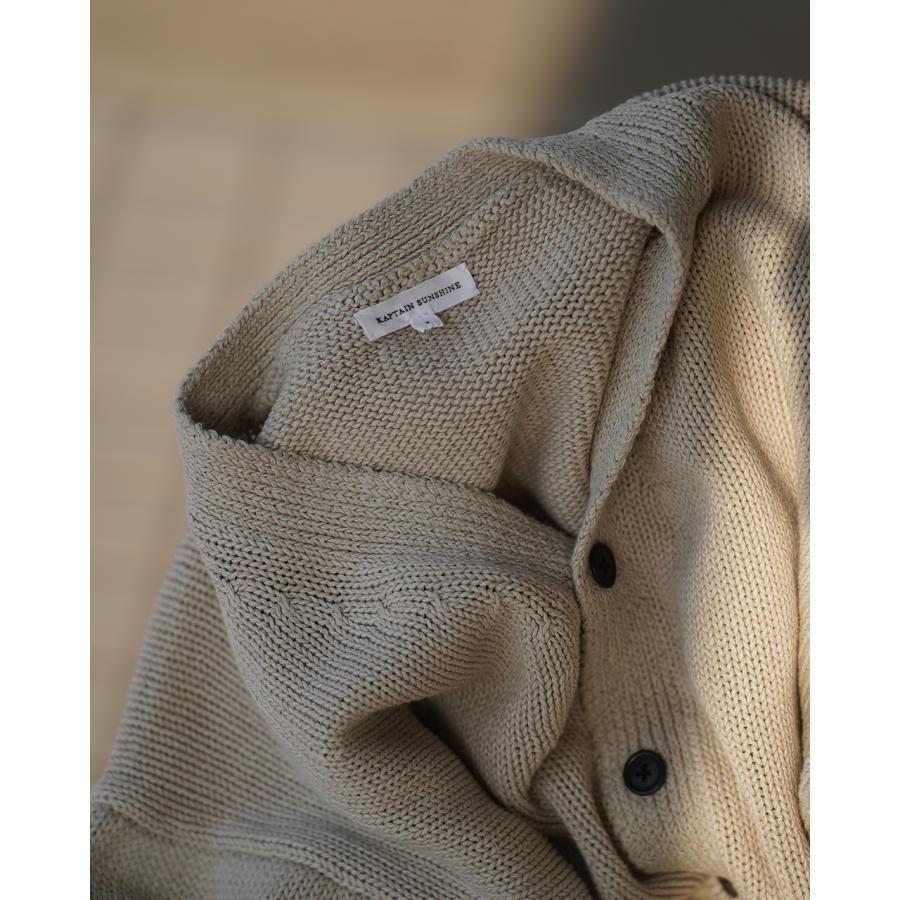 キャプテンサンシャイン KAPTAIN SUNSHINE カーディガン コットン和紙ハンドフレームカーディガン メンズ Cotton Washi Hand Frame Cardigan KS26SKN01の画像