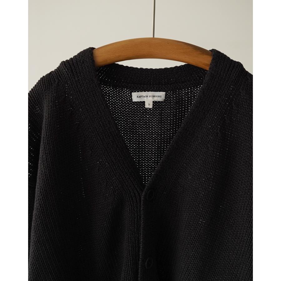 キャプテンサンシャイン KAPTAIN SUNSHINE カーディガン コットン和紙ハンドフレームカーディガン メンズ Cotton Washi Hand Frame Cardigan KS26SKN01の画像