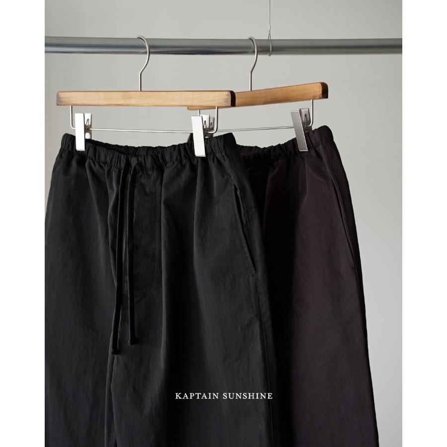 今から2時間だけ値引き！キャピタル トラックパンツ ブラック Kaptain Sunshine（キャプテン サンシャイン） トラックパンツ メンズ