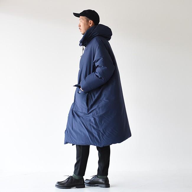 キャプテンサンシャイン Pコート 21AW 38 ネイビー ウール×シルク