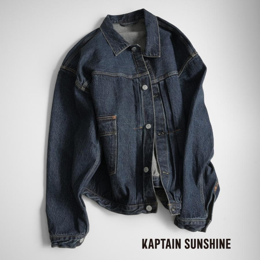 キャプテンサンシャイン KAPTAIN SUNSHINE デニム トラッカー ジャケット Denim Tracker Jacket メンズ  2022秋冬 KS22FJK16 :kaptai-ks22fjk16:Crouka Yahoo!店 - 通販 - Yahoo!ショッピング
