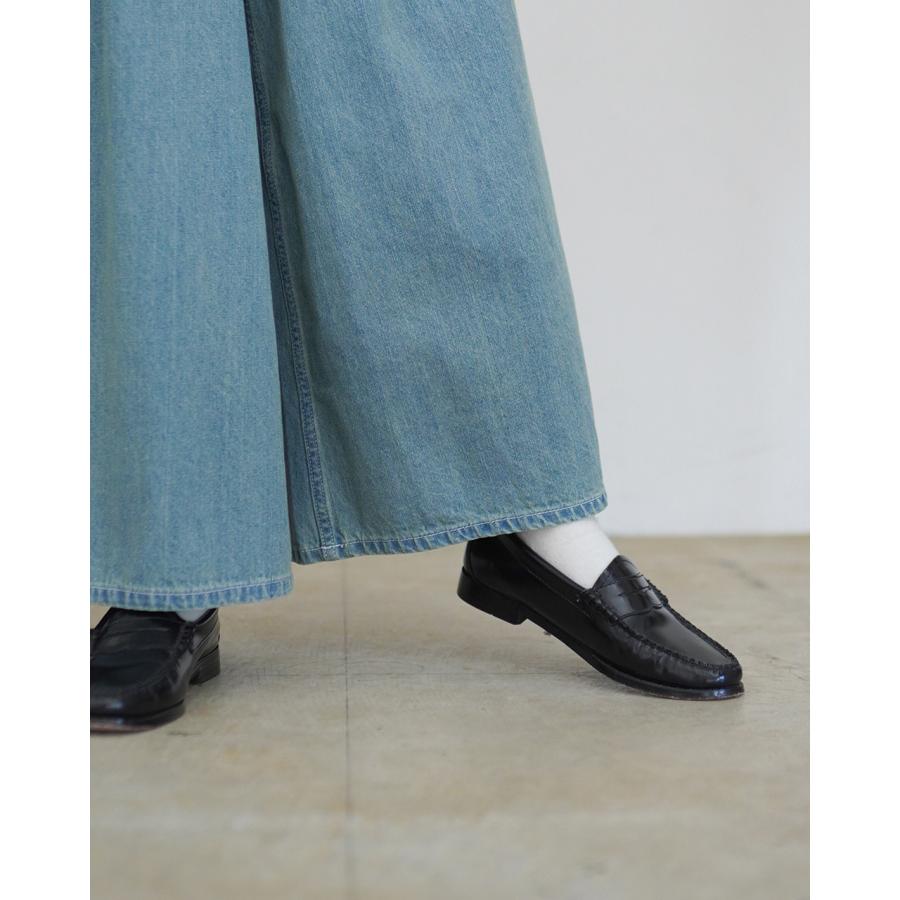 ポイント10倍 アウトレット！ケレン KELEN ワイド タック デニムパンツ