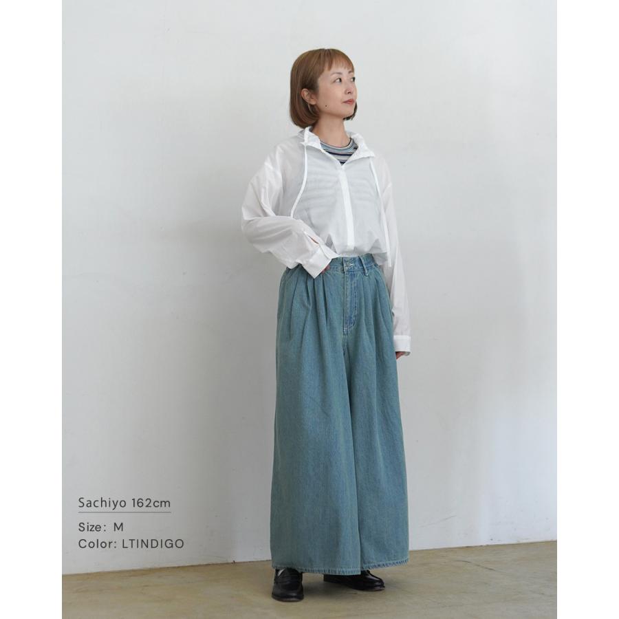 アウトレット！ケレン KELEN ワイド タック デニムパンツ 