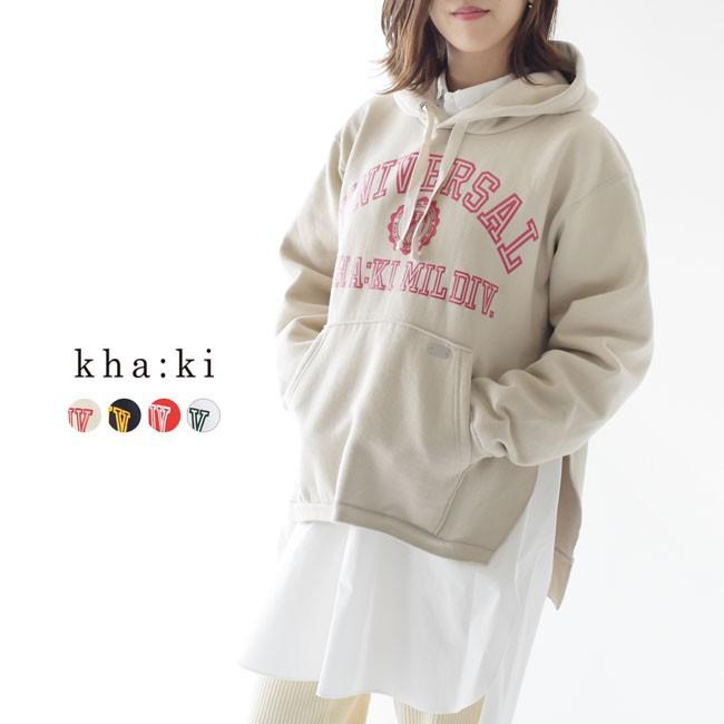 カーキ Kha Ki サイドスリット スウェット フーディー パーカー 長袖 レディース トップス Mil 19fcs177 送料無料 Khaki 19fcs177 Crouka Yahoo 店 通販 Yahoo ショッピング