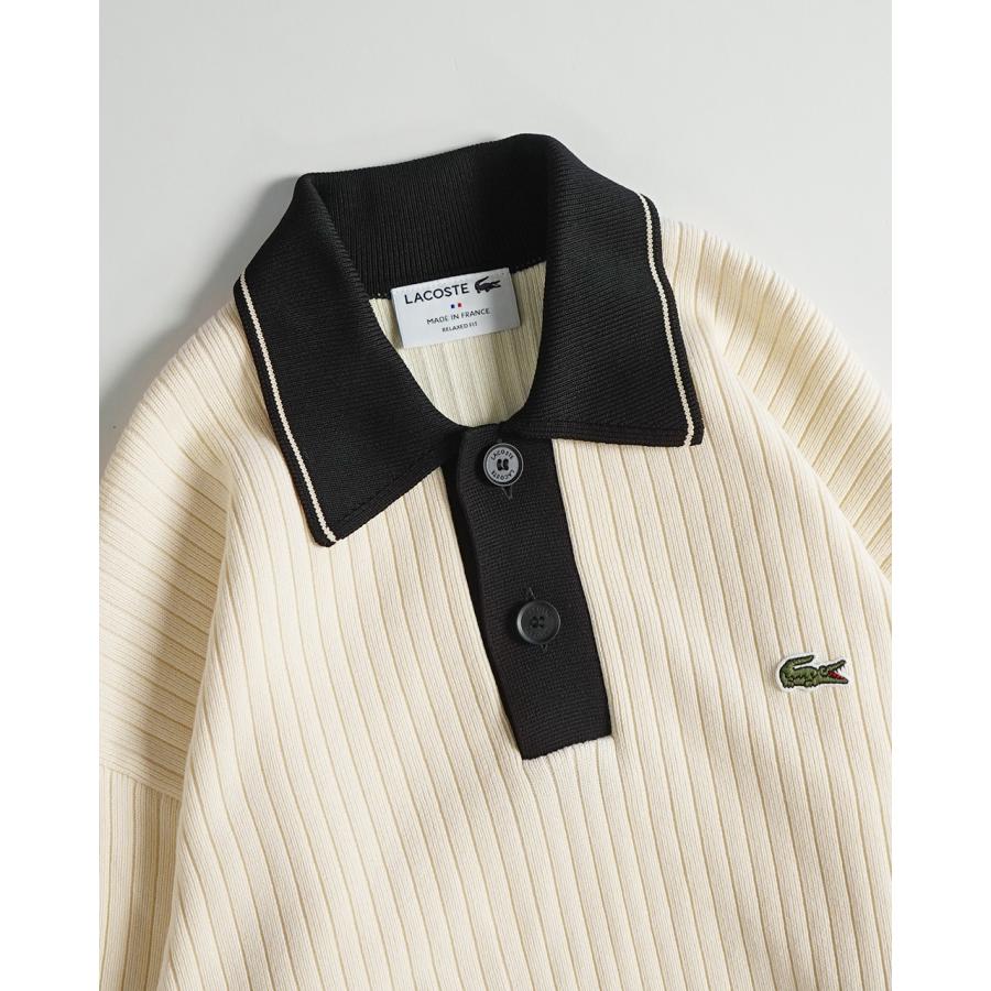 LACOSTE フランスメイドリブニットポロシャツ フランスメイドリブニットポロシャツ | LACOSTE/ラコステ | 三越伊勢丹
