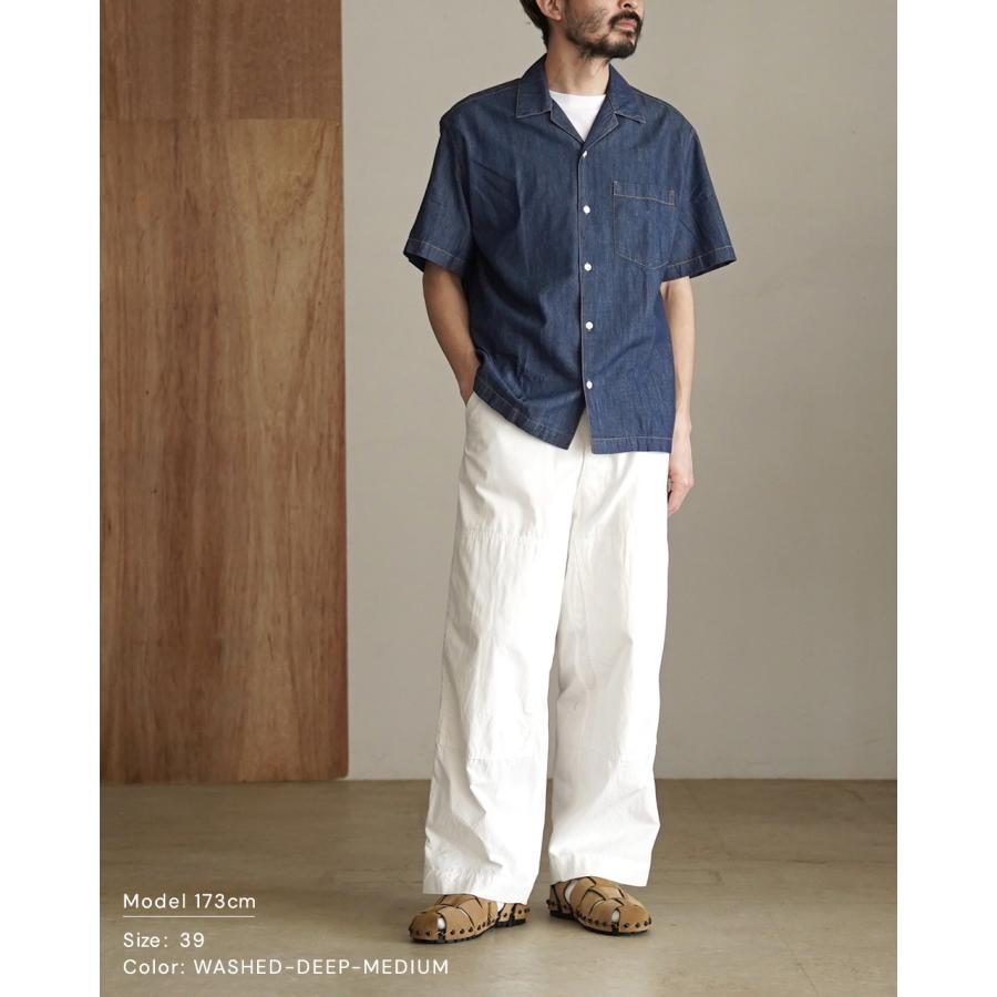 グスタフ■ラコステ LACOSTE 半袖シャツ ポロシャツ 2枚セット LACOSTE（ラコステ） シャツ デニム 半袖 オープンカラー メンズ