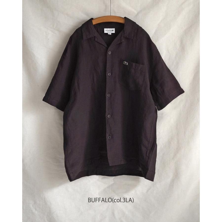 LACOSTE（ラコステ） シャツ リネン オープンカラーシャツ メンズ