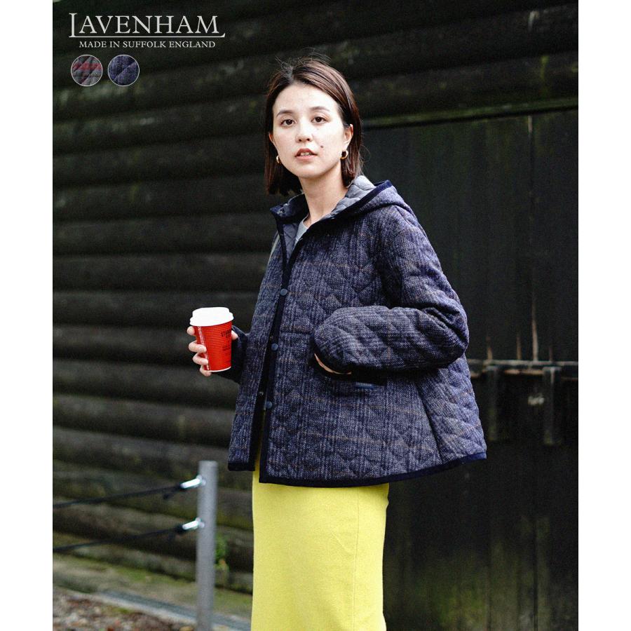 LAVENHAM Crouka別注クロップド Aライン キルティング ジャケット  