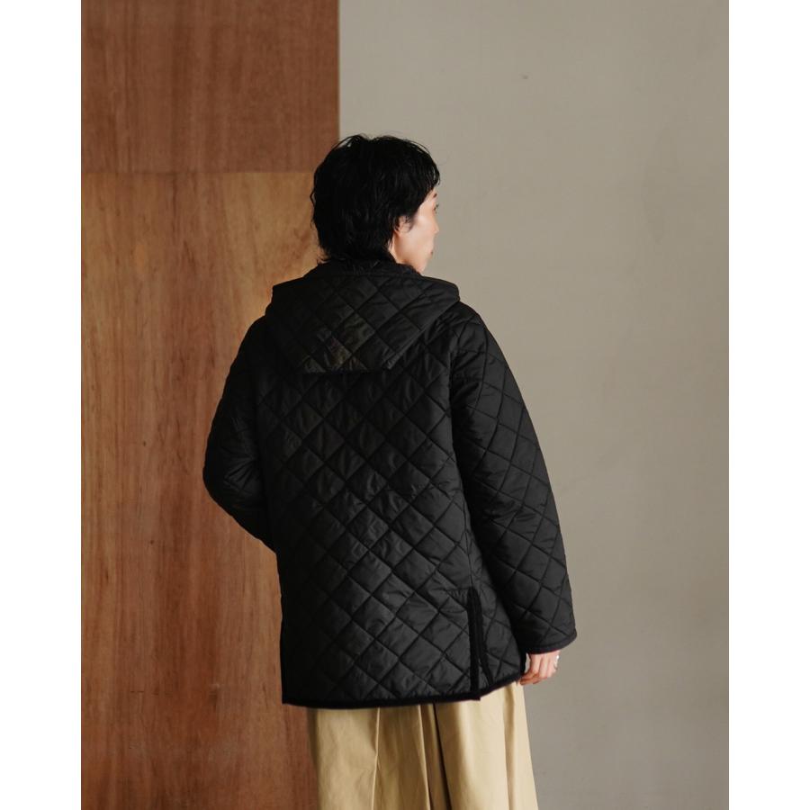 LAVENHAM キルティング ロングジャケット LAVENHAM（ラベンハム） ジャケット ジップド クレイドン キルティング