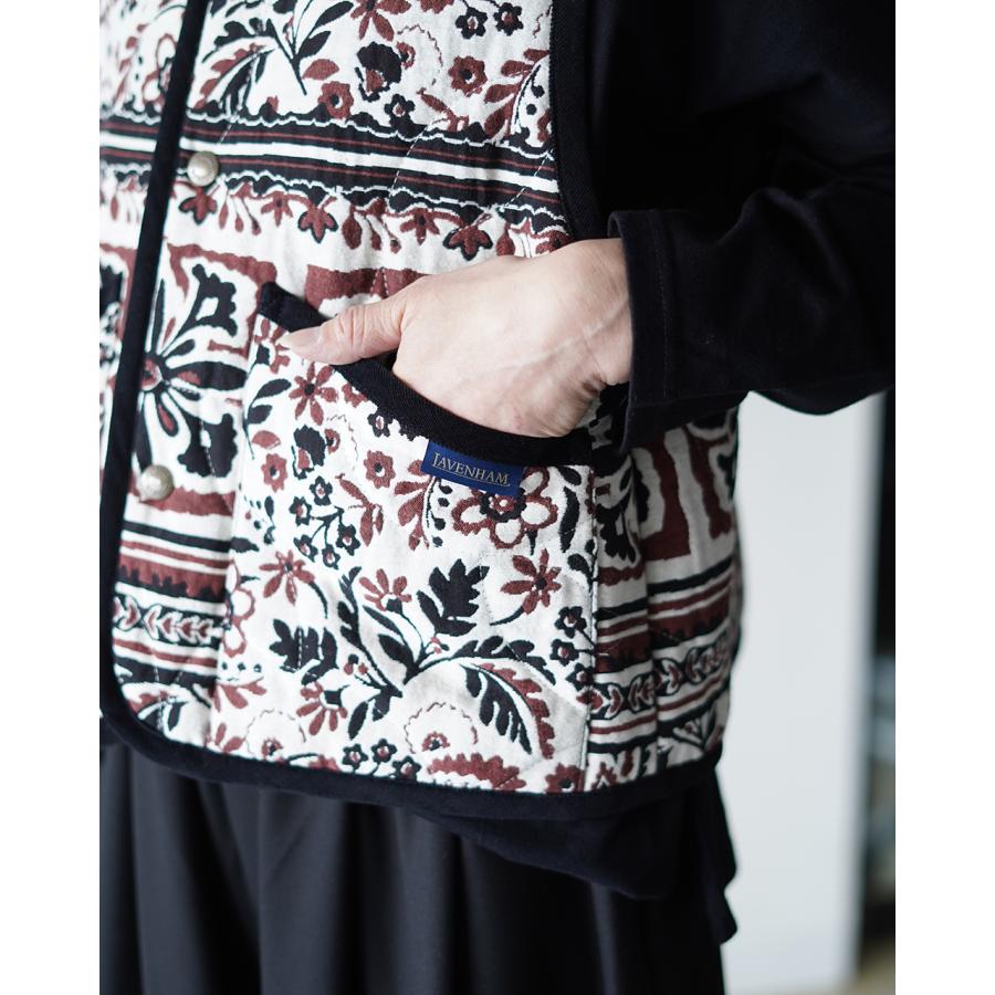 LAVENHAM（ラベンハム） ジレ ジャカード クロップド ソーンハム