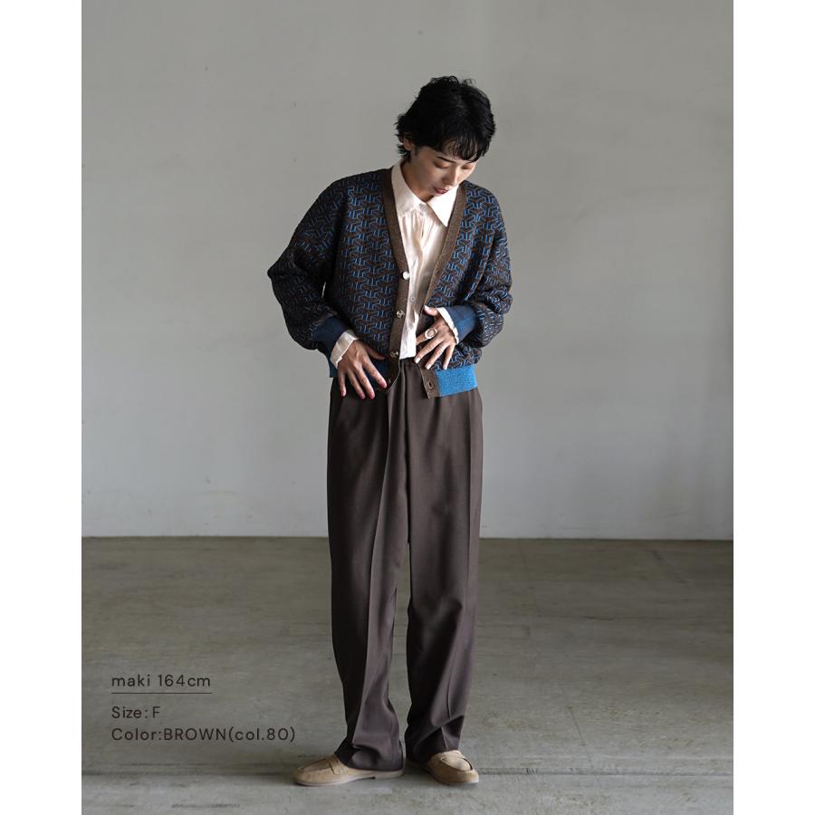 ルメランジュ ルメランジェ LE MELANGE ワイドパンツ サルエルパンツ