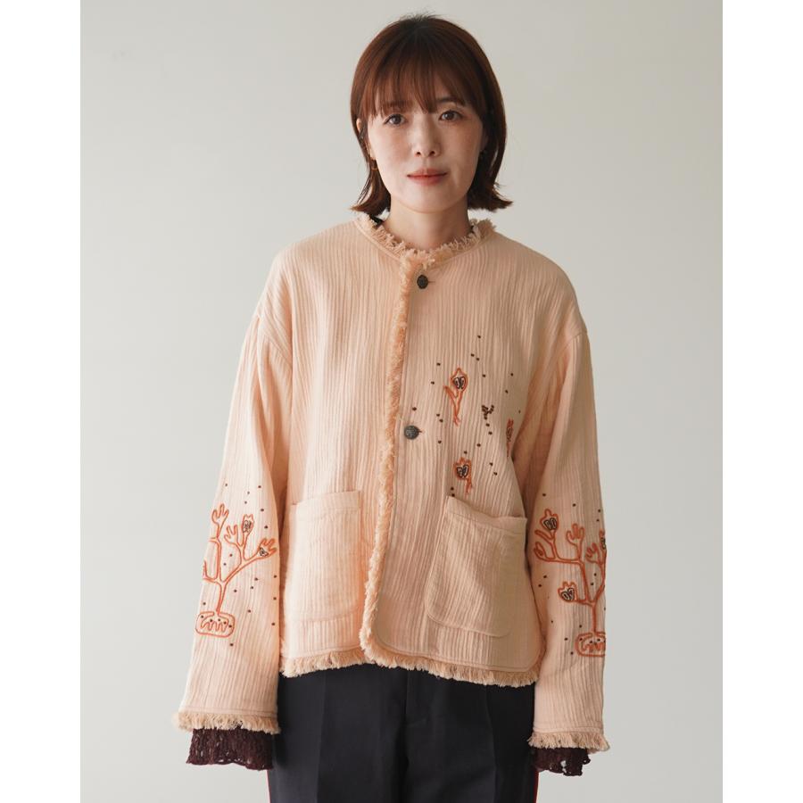 Le Melange（ル・メランジュ） ジャケット クルーネックJK レディース