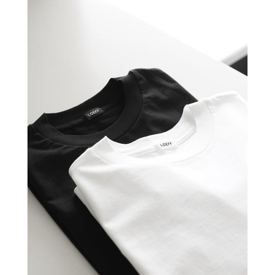 LOEFF ロエフ オーガニックコットン クレセントスリーブ Tシャツ LOEFF ロエフ オーガニックコットン クレセントスリーブ Tシャツ